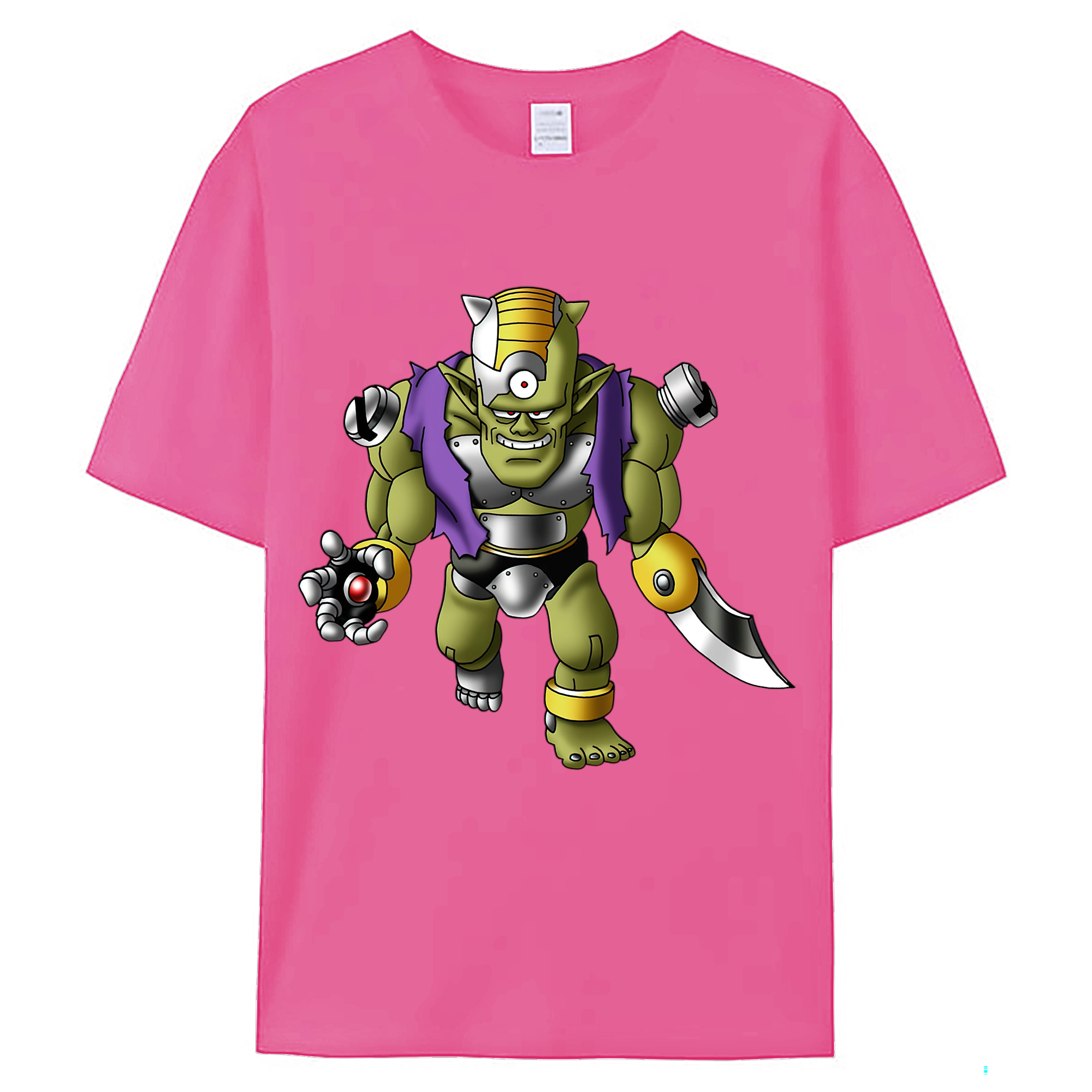 （画像用） ドラゴンクエスト Doragon Kuesuto Dragon Quest レディースカジュアルプリントTシャツ（綿100％）